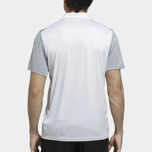 เสื้อโปโลผู้ชายทรงหลวมแขนสั้นคอปกพับลงพิมพ์โลโก้แบบกำหนดเองสำหรับฤดูร้อน - Product Image 3