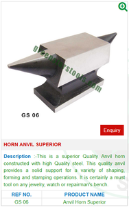 Corne enclume supérieure GS 06 pour outils de bijouterie-Outils de bijouterie - Product Image 2