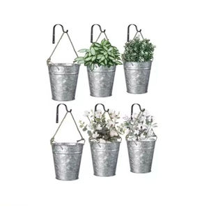 Nouveau Simple Élégant Maison Et Salon Décor Jardinières Galvanisé Suspendus Pots De Fleurs Décor À La Maison Navires Ménage Jardinières - Product Image 1