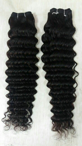Extensions de cheveux indiens bruts non transformés de haute qualité Deep Wave Type de perruque naturelle Paquets de cheveux humains en dentelle bon marché vendeur direct - Product Image 3