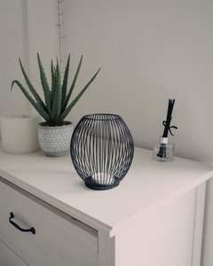 Rustic Wood and Black Iron <b>Lanterns</b> - Product Image 4