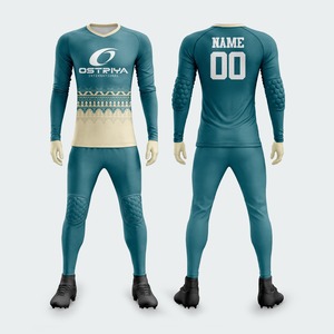 Ensemble de maillot de gardien de but de football 2026 avec rembourrage et motif tribal, uniforme de sport pour gardien de but, kit de gardien de but comprenant un maillot et un short - Product Image 1
