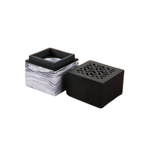 Deluxe Quality Square Shape Incense <b>Burner</b> Handmade Wooden Bakhoor Oud <b>Burner</b> For Wedding Home <b>Fragrance</b> Use - Product Image 1