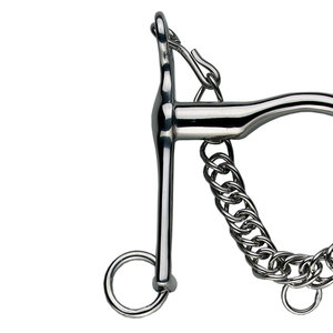 Bocado de Acero Inoxidable para Caballo con Cadena, Equipo de Equitación - Product Image 5
