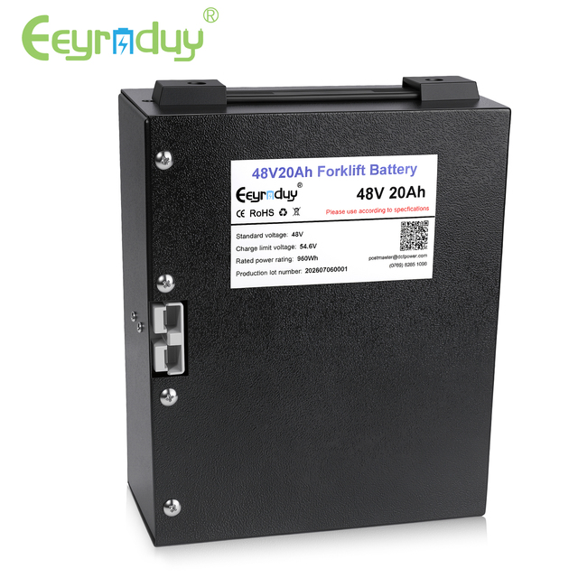 Industrial 48V 20Ah  Lithium Battery Pack Rechargeable Deep Cycle Heavy Duty Electric Forklift AGV Security Patrol Power Pack