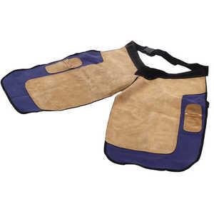 Tablier de maréchal-ferrant en cuir durable avec rembourrage souple réglable et plusieurs poches à outils pour le travail - Product Image 5
