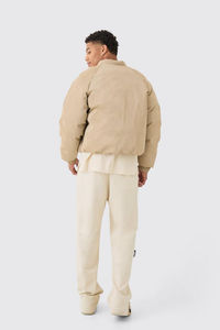 Veste matelassée oversize unisexe de qualité supérieure, fermeture éclair sur le devant, embossée, hiver, personnalisée, matelassée, imperméable, respirante, extérieur - Product Image 4