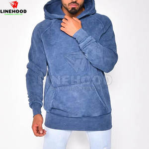 Sweat à capuche en molleton délavé pour homme, haute qualité, 100% coton, respirant, séchage rapide, style streetwear pour l'hiver, sweats personnalisés - Product Image 2