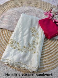 ผ้าไหมส่าหรีงานแฮนด์เมดแฟชั่นผู้ผลิตและผู้จัดจำหน่ายจากอินเดีย - Product Image 3