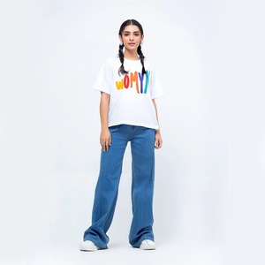 เสื้อครอปสำหรับผู้หญิงผ้าฝ้าย100% ระบายอากาศฤดูร้อนเสื้อยืดลำลองฮิปฮอป Y2K สวยงามโลโก้ตามสั่ง - Product Image 2