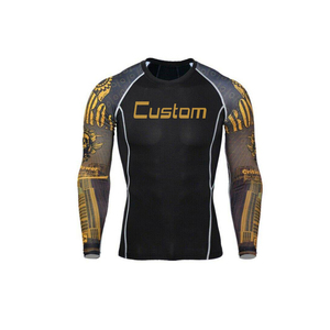Brown Bjj Rash Guard, Kids New Style Rash Guard y Hot Sale BJJ Sports Rash Guards para hombres - Product Image 2