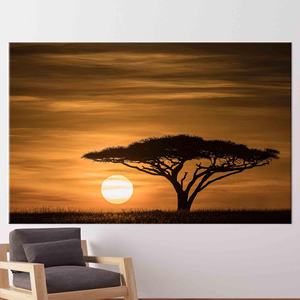 ซีเรนเกติ ซันไรส์: ภาพพิมพ์บนผ้าใบลายวิวทิวทัศน์แอฟริกา, 1P: ห่อหุ้มอย่างดี - Product Image 1