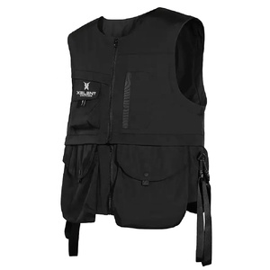 Gilet Techwear Cyberpunk personnalisé pour hommes, veste Ninja à poches multiples, veste softshell d'hiver en cuir, Streetwear, gilet Techwear sans manches - Product Image 2