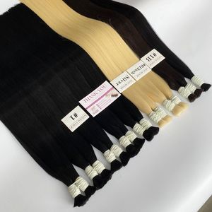 Haute Qualité 100% Cuticules Alignés Extensions De Cheveux Humains Usine Fournisseur En Gros Double Dessiné Extensions De Cheveux En Vrac Pas Cher Prix - Product Image 1