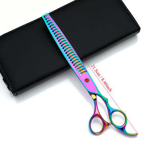 Ciseaux de toilettage pour animaux de compagnie ANAAIF professionnels, 8,0 pouces, en acier inoxydable réutilisable, réglables, sûrs, plusieurs couleurs, pour le toilettage des chiens et des chats - Product Image 6