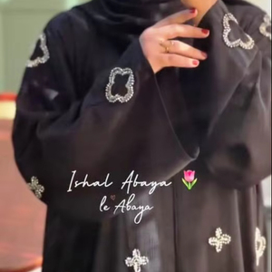 ชุดเดรสอาบายาคาฟตันทางการดูไบของผู้หญิงเสื้อผ้ามุสลิมแบบดั้งเดิมสไตล์เรียบง่ายเรียบง่ายหรูหราของอิสลาม - Product Image 1