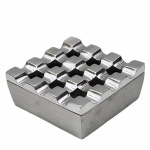 High Quality Round Stainless Steel <b>Ashtray</b> with Custom Logo for Hotels Wholesale Commercial Use from India - Product Image 3