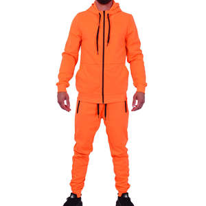 Nouvel arrivage élégant : Ensemble de survêtement de course et de jogging personnalisé avec fermeture éclair intégrale, en molleton technique respirant et durable - Product Image 2