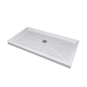 Livraison gratuite 5 ans de garantie 60 "x 32" Salle de bain Rectangle Blanc SMC Receveur de <span class=keywords><strong>douche</strong></span> - Product Image 1