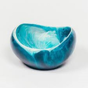 Ensaladera y Servidores de Resina Blanca Hechos a Mano, Vajilla Ecológica y Ligera, Personalizada para Servir Comida y Fiestas - Product Image 2