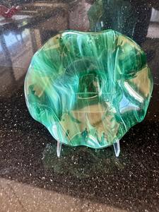 Bol à nourriture en résine époxy décorative pour une table à manger de luxe, bol à nourriture en résine époxy artisanal avec des motifs artistiques uniques - Product Image 2