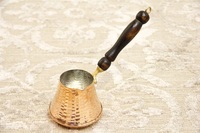 Cafetière turque en cuivre, cafetière grecque, arménienne, arabe, cuisinière, la plus épaisse, solide, martelée, gravée, grande capacité, thermique