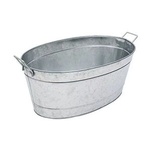 Modern Galvanized Steel <b>Metal</b> Oval <b>tub</b> - Product Image 1