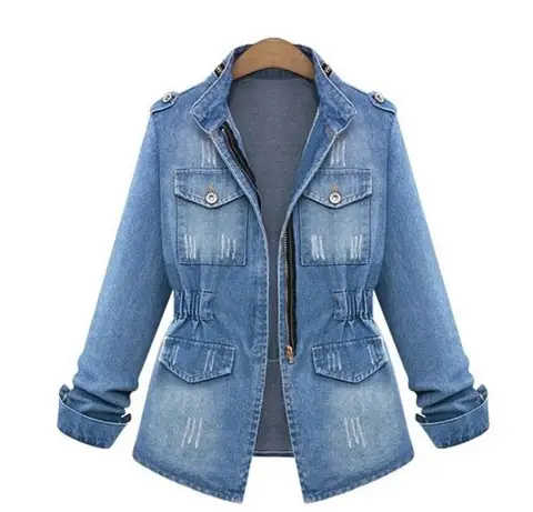 Fall Winter Wear Women Jeans Jacket