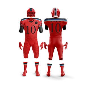 Uniforme de jeu de football américain personnalisé Elite |   Tenue de football d'équipe avec maillot et pantalon |   Vêtements de sport en polyester respirant - Product Image 2