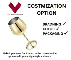 Verre à vin en acier inoxydable de qualité supérieure 400ml + capacité incassable sans BPA passe au lave-vaisselle élégant pour les fêtes Sip Sophistication - Product Image 3