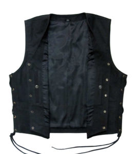 promotionCustom Design Professional Comfortable Fabric Men Outdoor Wear Leather Vest Motorbike Winter Sleeveless Vests - Product Image 5