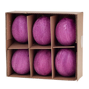 6 piezas de decoración de Pascua de plástico, huevos decorativos inflados, uso en interiores para niños - Product Image 1