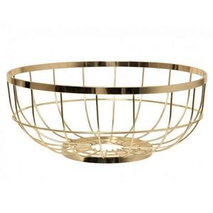Luxury Metal <b>Wire</b> <b>Basket</b> Gold Plated Iron <b>Basket</b> Frame with Modern Design for Home <b>Storage</b> Elegant Handicrafts - Product Image 1