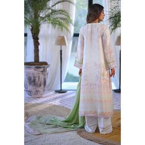 Chiffon <b>Hareem</b> Shirt and Dupatta for Spring Summer - Product Image 3