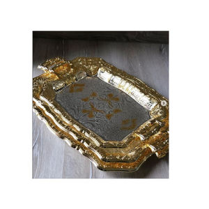 <b>Heart</b> <b>Shape</b> Table Decor Tray Home Hotel Organizer Decorative Tray Deluxe Quality Metal Tray in Reasonable Price - Product Image 4