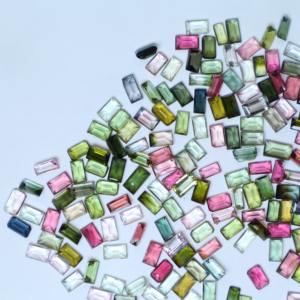 Baguette de turmalina Natural de 3x5mm al por mayor, piedra preciosa suelta, multicolor, pulida para la fabricación de joyas - Product Image 6