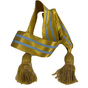 สายคาดเอวทำจากลวดทองแท่งมีพู่ทำจากผ้าไมลาร์คาดเอวสำหรับพิธีการเข็มขัดผ้าซับลิเมชันคุณภาพสูง - Product Image 6