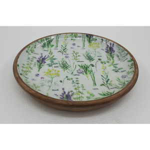 Assiettes de service en fer de forme ronde décalcomanie émail fini pour la maison et les hôtels plats de service de table et assiettes faits à la main - Product Image 6