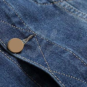 2024 nueva moda cómoda chaqueta vaquera de invierno para hombre de alta calidad de lona de Color sólido de secado rápido transpirable Casual cuello levantado - Product Image 5