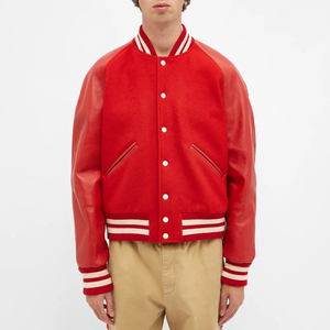 Chaqueta universitaria de moda de manga larga para hombre, ropa informal, MOQ bajo, chaqueta universitaria de béisbol para hombre - Product Image 2