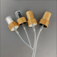 Tapas de Bambú Natural para Pulverizador 18/410 20/410 24/410, Tapas de Madera para Botellas de Plástico y Vidrio