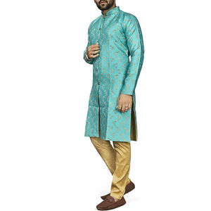 Sherwani Pakistaní para Novio, para Bodas de Invierno y Verano, de Alta Calidad, Últimos Diseños, Tela de Seda, Algodón y Poliéster, Resistente a la Humedad - Product Image 2