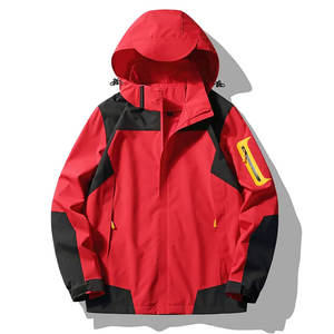 Nueva llegada de alta calidad de los hombres Otoño Invierno impermeable rompevientos abrigos multi-bolsillos Stand Collar chaqueta en tela de lona nuevo - Product Image 2