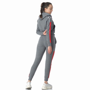 Jogging / Running Wear Chándales Color gris Slim Fit Diseño Chándales flexibles con logotipo personalizado - Product Image 2