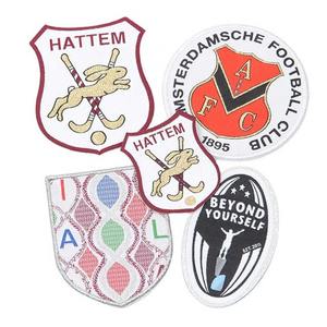 โลโก้บริษัทเบียร์ รถไฟไอน้ำ ตัวอักษรภาษาอังกฤษ สีตามสั่ง ป้ายทอสี่เหลี่ยม เป็นมิตรกับสิ่งแวดล้อม บริการ OEM ติดเย็บได้ ขั้นต่ำ 50 ชิ้น - Product Image 2