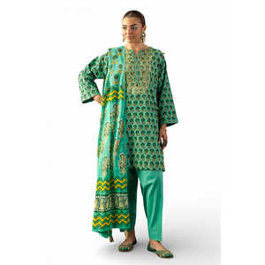 ชุดสูทผ้าลอนปักลายโกต้า 3 ชิ้นสำหรับผู้หญิง พร้อมผ้าคลุมไหล่พิมพ์ลาย รุ่น CL-62044 - Product Image 4