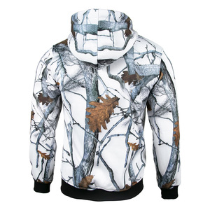 Sudadera con Capucha y Cremallera de Forro Polar, Impresión Digital de Alta Calidad, Bolsillo Tipo Canguro con Camuflaje - Product Image 2