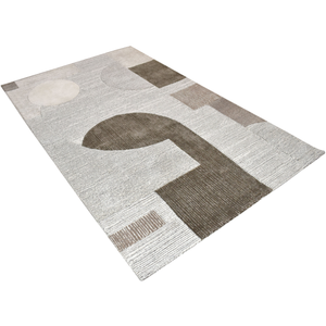 พรมปูพื้นขนสัตว์8 'x 10' สีน้ำตาลสำหรับสำนักงาน & บ้านสำหรับห้องนั่งเล่น & บ้านขนาด10 'x 14' - Product Image 4