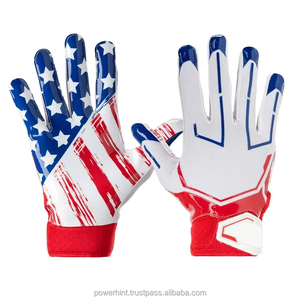 Vente en gros Nouveau design Gants de football américain pour jeunes Qualité personnalisée Gants de football américain personnalisés respirants Fabricant OEM - Product Image 5