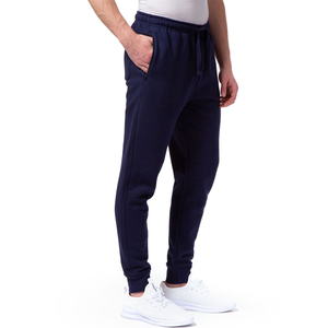 Pantalon de jogging pour homme de haute qualité, à séchage rapide, ajusté, uni, bleu foncé, coupe ample, pour la salle de sport, l'entraînement, les activités de plein air - Product Image 4